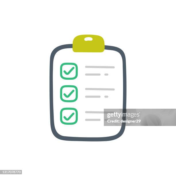 checklist or clipboard icon. - blank application form stock illustrations