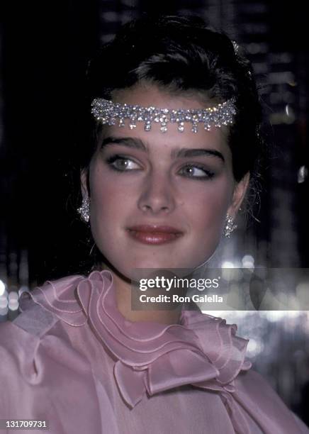 Actress Brooke Shields attends the Press Party to Announce Brooke Shields at the Newest Spokesperson for Wella Corporation on May 6, 1981 at Regine's...