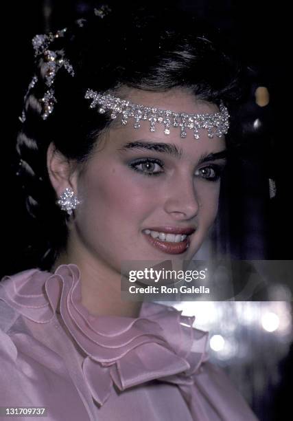 Actress Brooke Shields attends the Press Party to Announce Brooke Shields at the Newest Spokesperson for Wella Corporation on May 6, 1981 at Regine's...