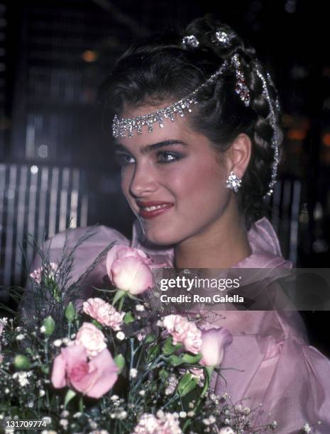 Actress Brooke Shields attends the Press Party to Announce Brooke Shields at the Newest Spokesperson for Wella Corporation on May 6, 1981 at Regine's...