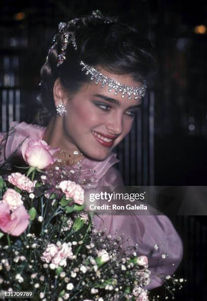 Actress Brooke Shields attends the Press Party to Announce Brooke Shields at the Newest Spokesperson for Wella Corporation on May 6, 1981 at Regine's...