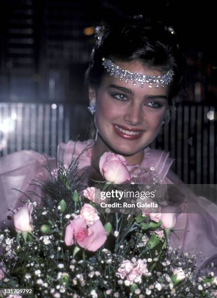 Actress Brooke Shields attends the Press Party to Announce Brooke Shields at the Newest Spokesperson for Wella Corporation on May 6, 1981 at Regine's...