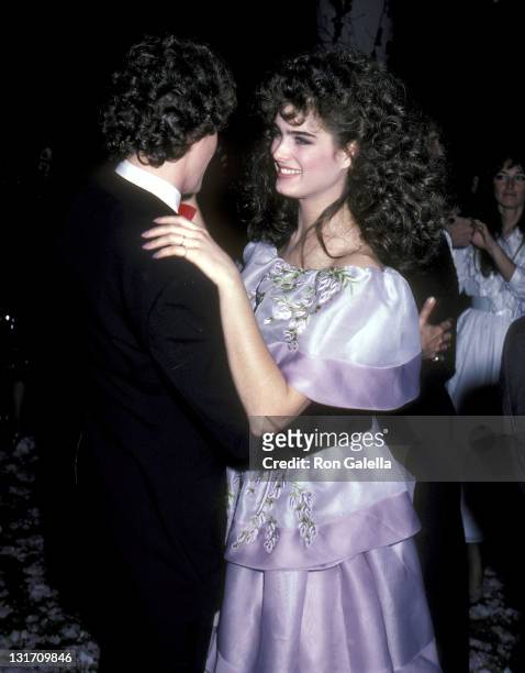 Actor Patrick Cassidy and actress Brooke Shields attend the "Night of 100 Stars" Gala to Benefit the Actors Fund of America - After Party on February...