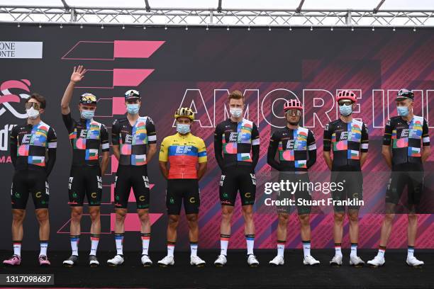 Hugh Carthy of United Kingdom, Julius van den Berg of Belgium, Alberto Bettiol of Italy, Jonathan Klever Caicedo Cepeda of Ecuador, Simon Carr of...