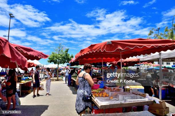 reunion island, saint-denis, the chaudron fairground market - saint denis de la reunión fotografías e imágenes de stock