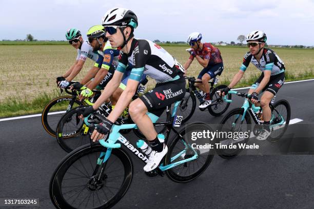 Mikel Nieve Ituralde of Spain and Team BikeExchange, Andrea Pasqualon of Italy and Team Intermarché - Wanty - Gobert Matériaux, Patrick Bevin of New...