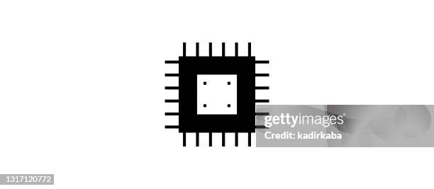 hardware, cpu modern flat icon concept design - hardware store logo stock illustrations