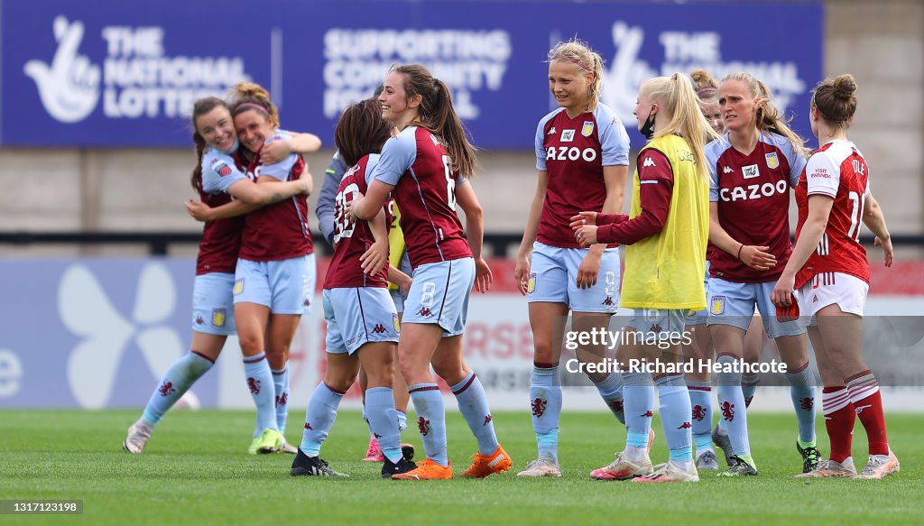 Arsenal Women v Aston Villa Women - Barclays FA Women's Super League