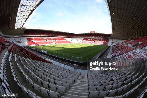 General view of the Stadium of Light prior to the Sky Bet League One match between Sunderland and Northampton Town at Stadium of Light on May 09,...