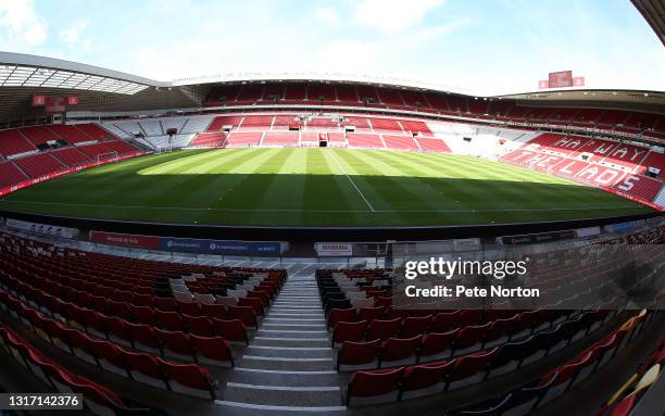 General view of the Stadium of Light prior to the Sky Bet League One match between Sunderland and Northampton Town at Stadium of Light on May 09,...