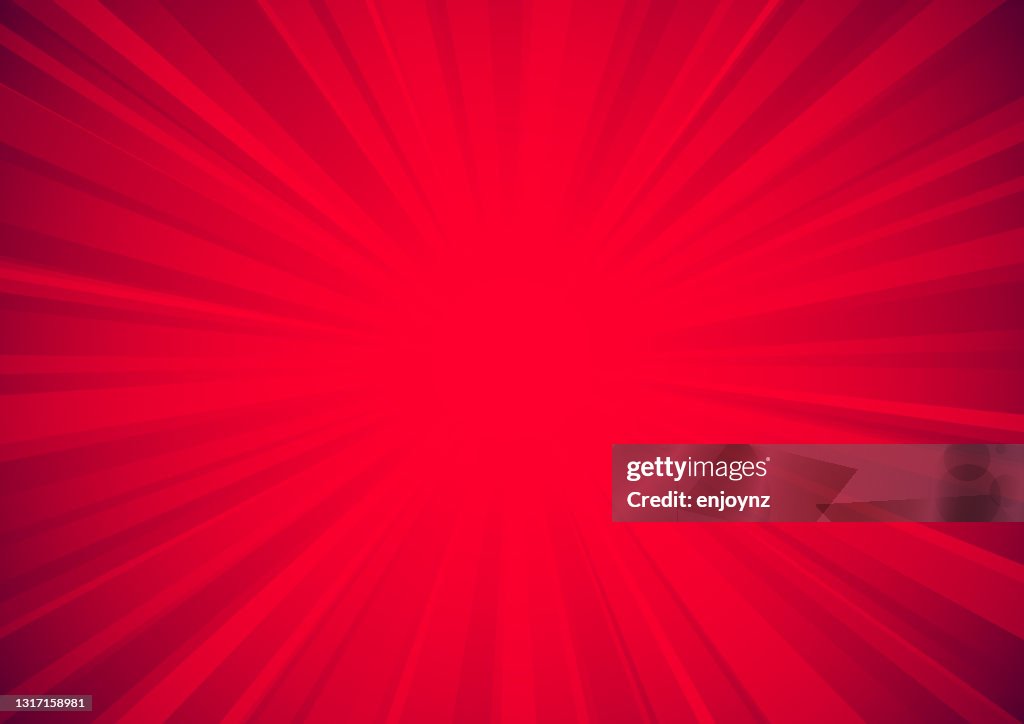 Bright red star burst background