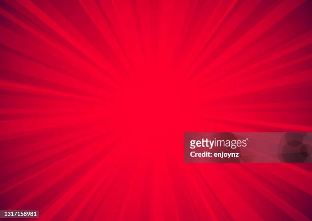 bright red star burst background - zoom bombing stock illustrations