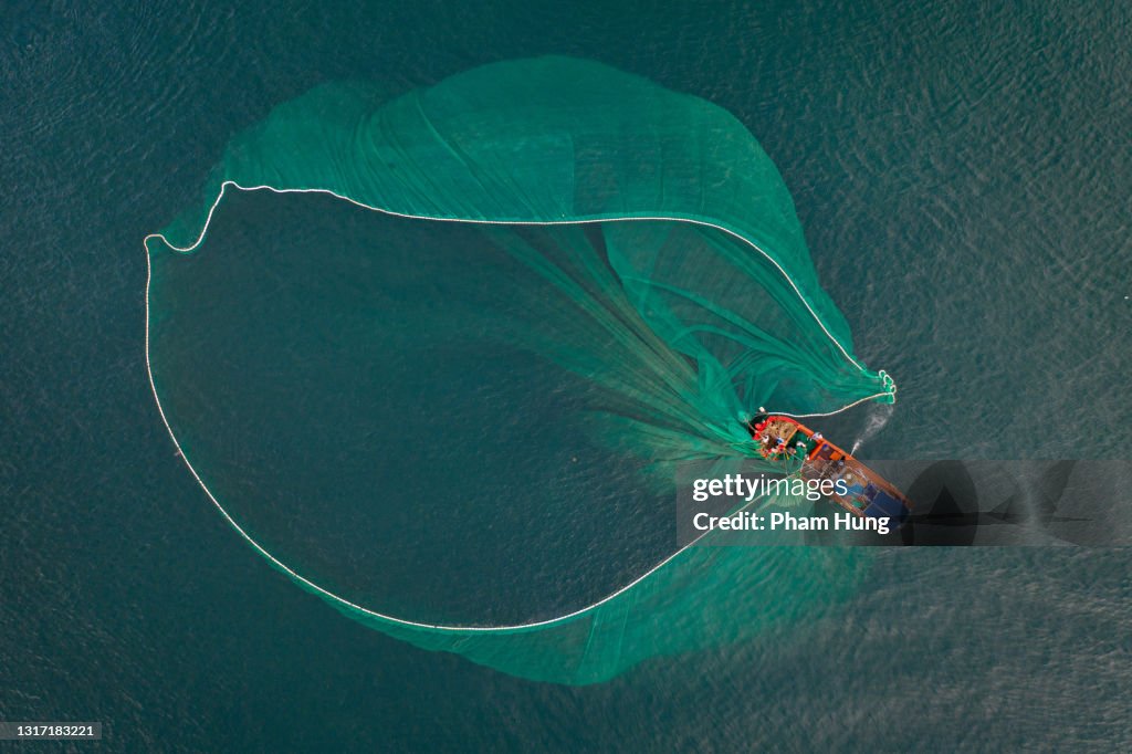 Fischerboot auf dem Meer