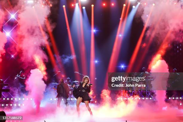 Alejandra Guzman performs onstage during the Latin GRAMMY Celebra Ellas y Su Musica Show on May 09, 2021 in Hollywood, Florida.