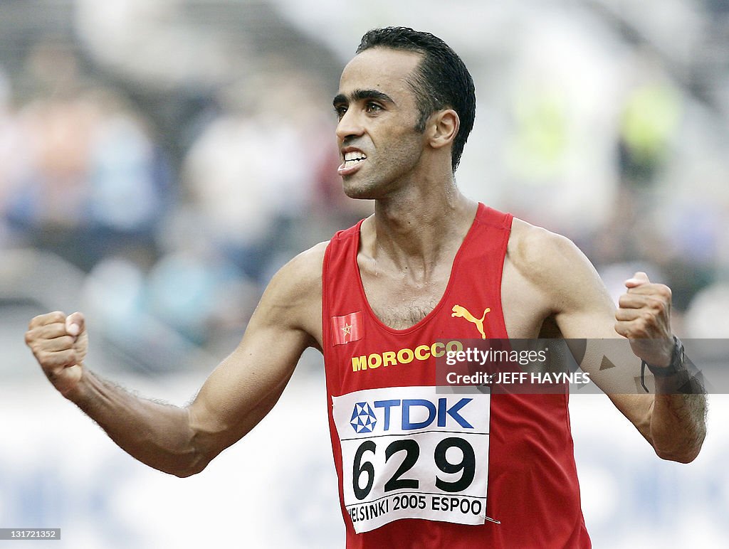 Gold medalist Jaouad Gharib of Morocco c