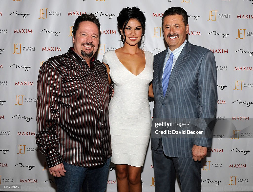 Felix Rappaport Terry Fator, his wife Taylor Makakoa and Felix Rappaport arrive at ...