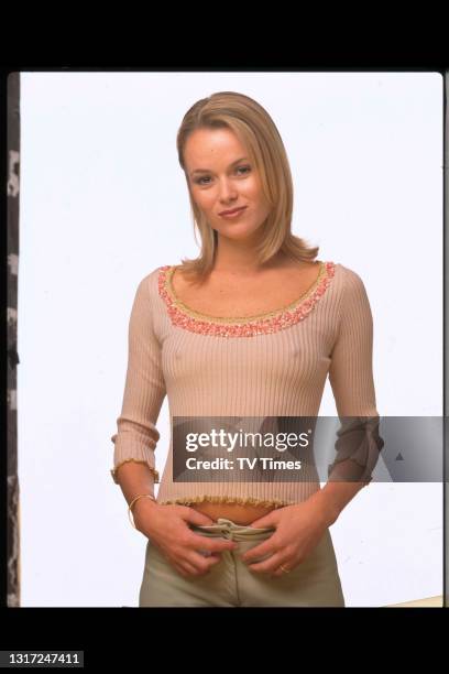 Actress and television presenter Amanda Holden, circa 2000.