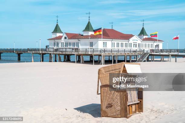 usedom island mecklenburg western pomerania in summer - zinnowitz stock pictures, royalty-free photos & images