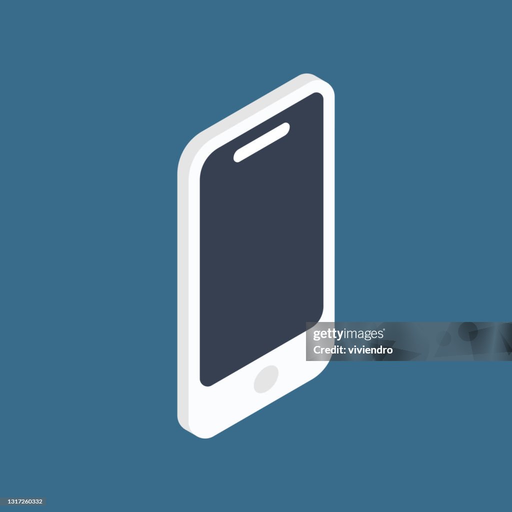Phone Isometric Model Mobile Phone Isometric Design High-Res Vector Graphic - Getty Images