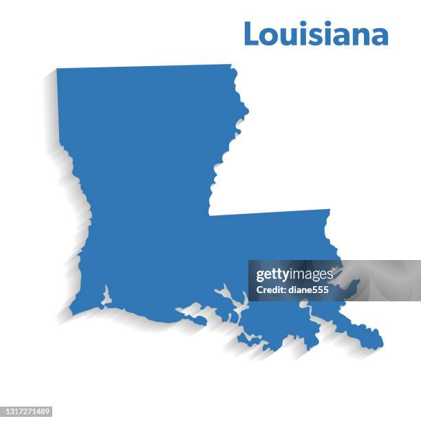 ilustrações de stock, clip art, desenhos animados e ícones de u.s state with capital city, louisiana - luisiana