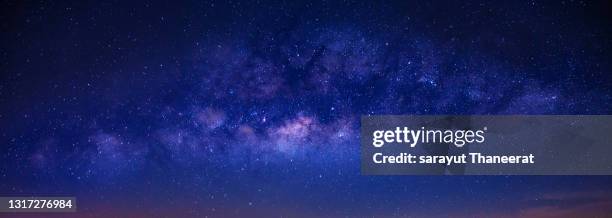 galaxy milky way on the night that the stars are full of blue sky - milky way stock pictures, royalty-free photos & images