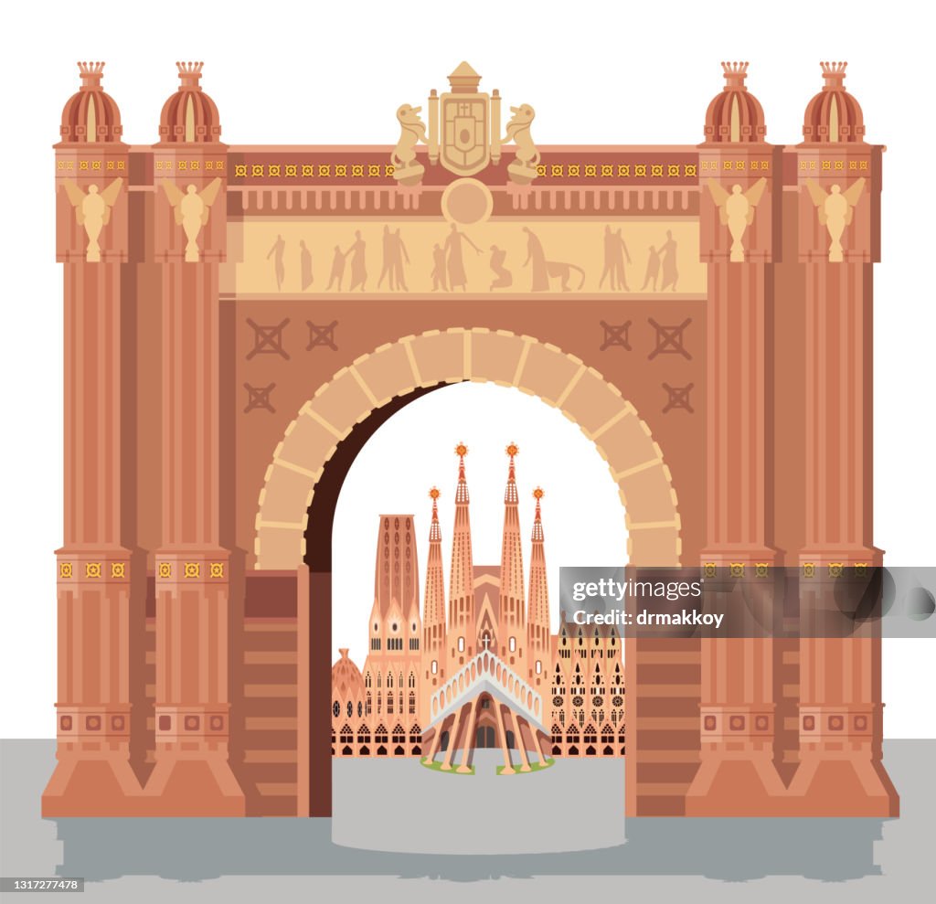 Arc de Triomf and Sagrada Familia