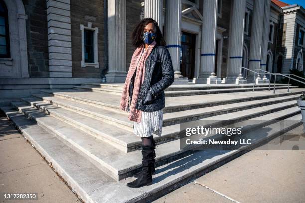 Dr. Andrea Ault-Brutus, Director of Health Equity for the Nassau County, New York, Department of Health , in poses for a photo in Mineola, New York...