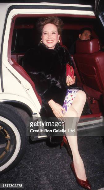 Cindy Adams attends "Jake's Women" Opening at the Neil Simon Theater in New York City on March 24, 1992.