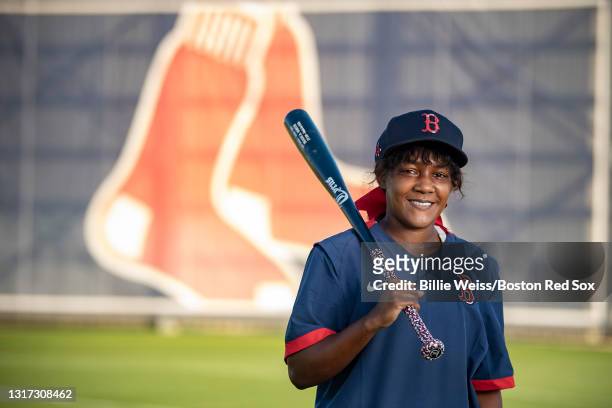 Bianca Smith, Minor League Coach of the Boston Red Sox, poses for a portrait during a spring training team workout on April 26, 2021 at jetBlue Park...