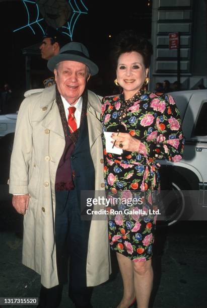 Joey Adams and Cindy Adams attend "Sally Marr...And Her Escorts" Premiere at the Helen Hayes Theater in New York City on May 5, 1994.