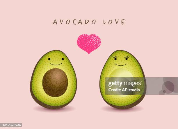 avocado - avocado stock illustrations