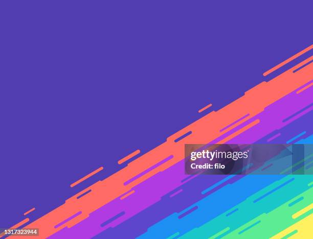 abstract rainbow blend background - social justice concept stock illustrations