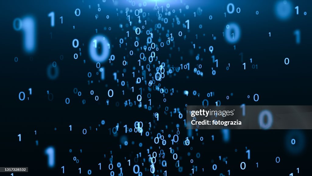 Binary Code in 3D Space