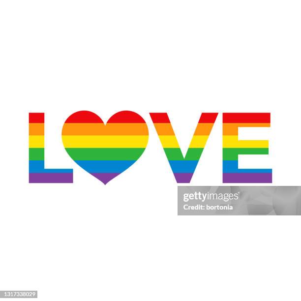 love pride icon - einzelwort stock-grafiken, -clipart, -cartoons und -symbole