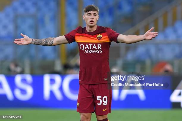 Footballer of Roma Nicola Zalewski during match Roma-Crotone in the Olympic stadium, Rome , May 09th, 2021