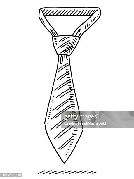 ilustrações de stock, clip art, desenhos animados e ícones de necktie drawing - ties