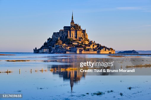 France, Normandy, Manche department, Bay of Mont Saint-Michel