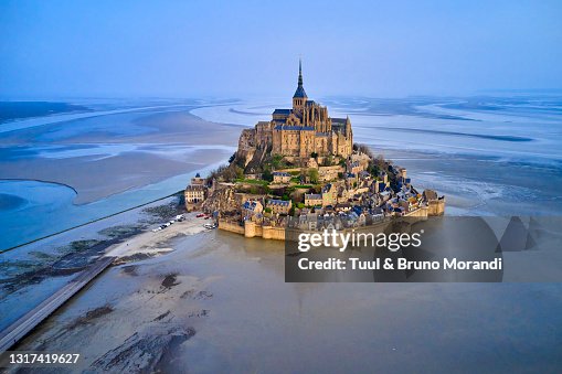 France, Normandy, Manche department, Bay of Mont Saint-Michel