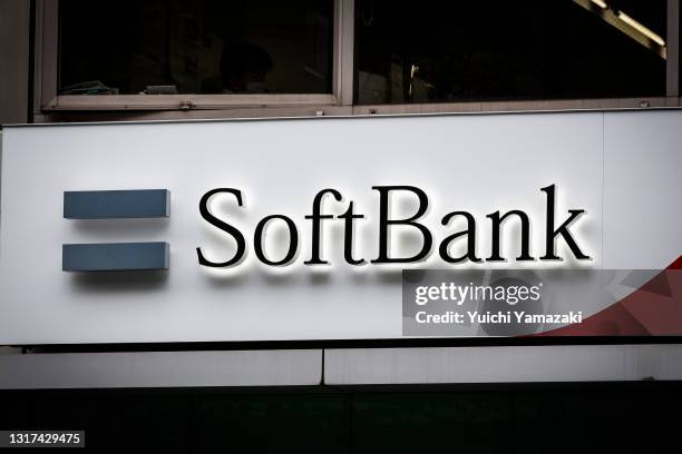 SoftBank Corp. Store is seen on May 11, 2021 in Tokyo, Japan. SoftBank Group Corp. Is scheducled to announce its full-year results on Wednesday.