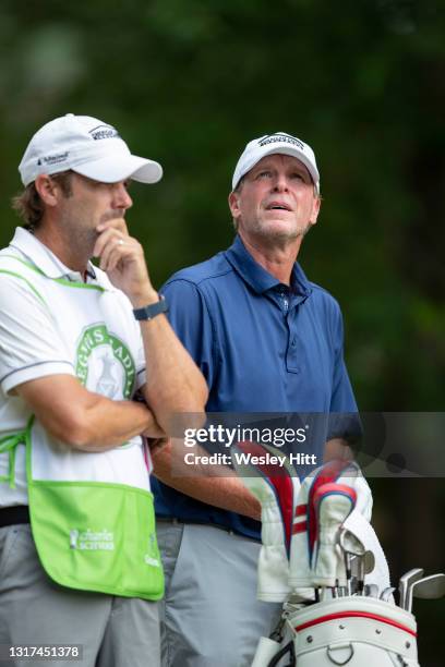 Steve Stricker during the final round of the Regions Tradition at Greystone Country Club on May 09, 2021 in Birmingham, Alabama.