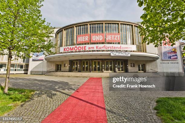 View of the Komoedie am Kurfuerstendamm at the Schillertheater on May 9, 2021 in Berlin, Germany. The venue is closed for cultural events to the...