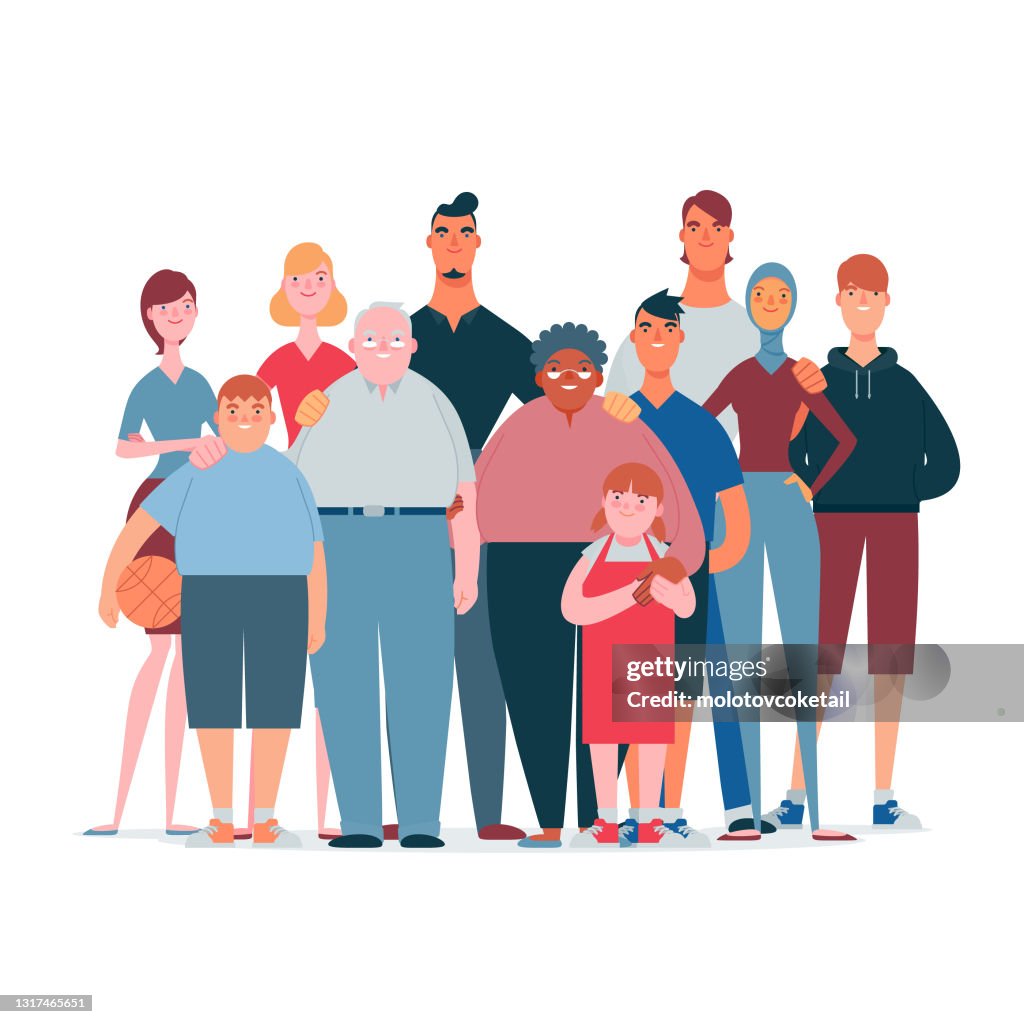 Multi-etnische familie