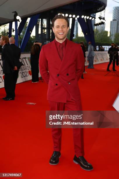 Olly Murs arrives at The BRIT Awards 2021 at The O2 Arena on May 11, 2021 in London, England.