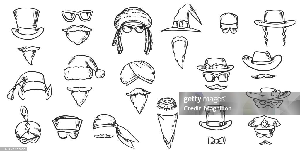 People Face Masks for App Doodles