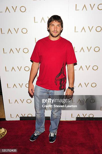 Player Alex Ovechkin arrives to host pre NHL Awards at Lavo on June 22, 2010 in Las Vegas, Nevada.