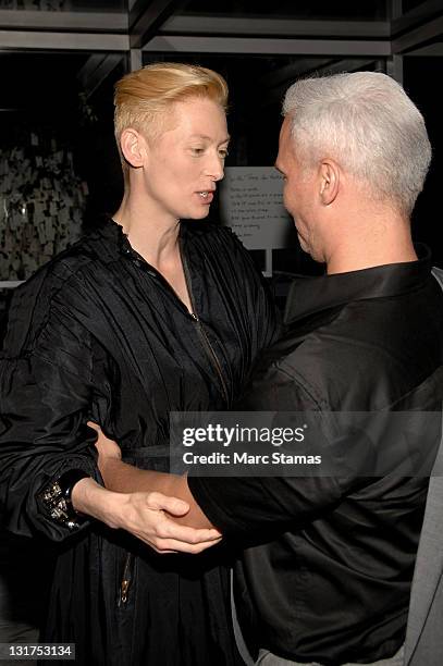 Actress Tilda Swinton attends the Sally Potter Retrospective at The Museum of Modern Art on July 7, 2010 in New York City.