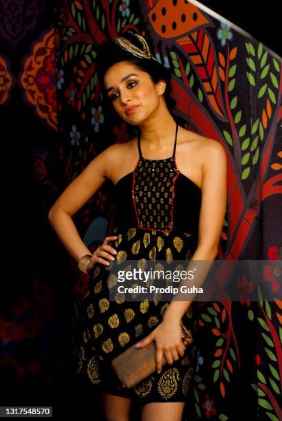 Shraddha Kapoor attend the Global desi Campaign photoshoot at Mahboob studio on July 08, 2011 in Mumbai, India.