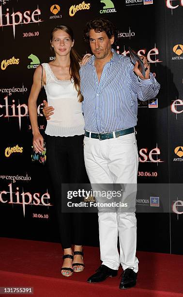 Alvaro de Marichalar and Ekatheryna Anikieva attend the premiere of 'The Twilight Saga: Eclipse' at Kinepolis Cinema on June 28, 2010 in Madrid,...