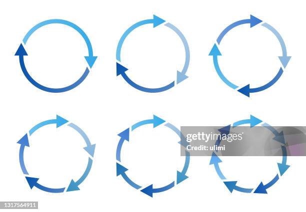 ilustraciones, imágenes clip art, dibujos animados e iconos de stock de flechas - 5 step process cycle