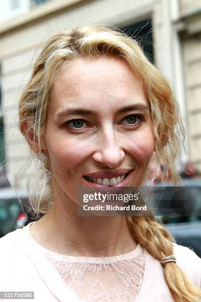 Alexandra Golovanoff attends the Dior show as part of Paris Fashion Week Fall/Winter 2011 at Musee Rodin on July 5, 2010 in Paris, France.